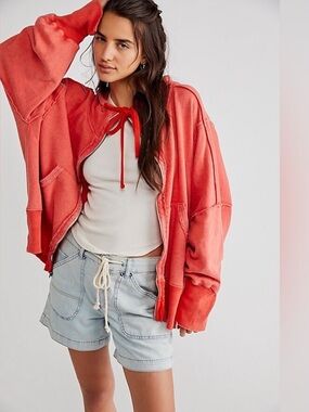 Free People We The Free | Camden Zip-Up Hoodie | Large